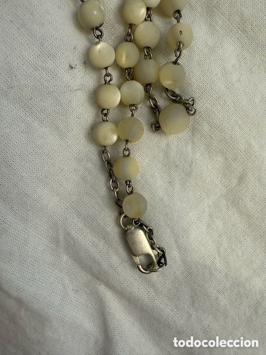 Joyeria: Collar antiguo de opalina y plata &ndash; siglo XIX - Foto 3