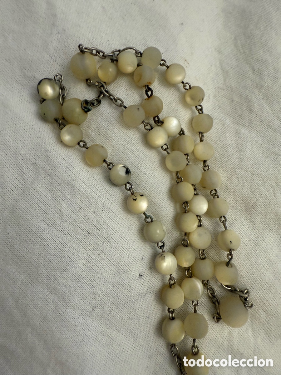 Joyeria: Collar antiguo de opalina y plata &ndash; siglo XIX - Foto 4