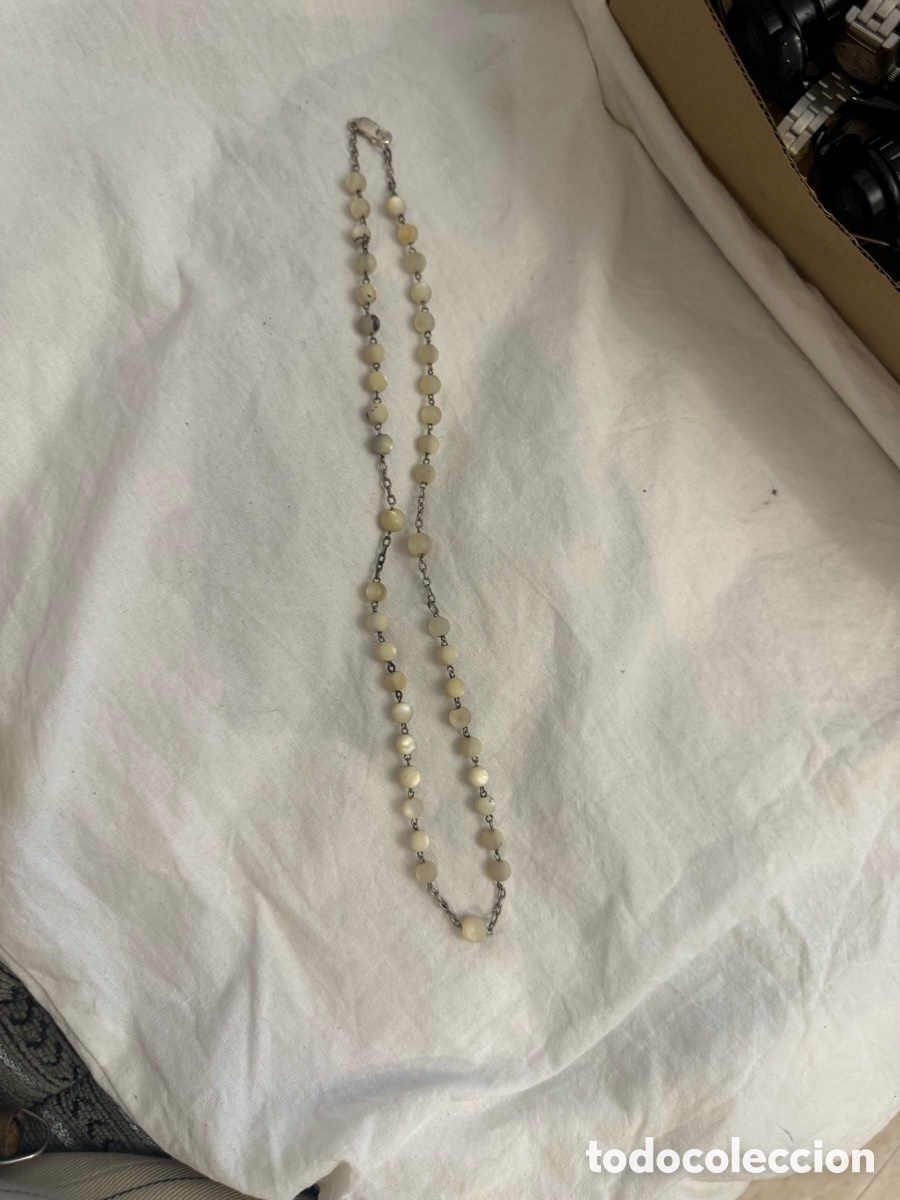 Joyeria: Collar antiguo de opalina y plata &ndash; siglo XIX - Foto 2