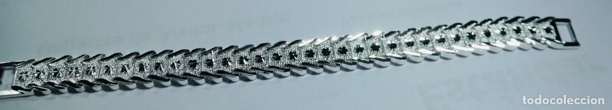 Joyeria: Deslumbrante pulsera de plata de ley 925, articulada