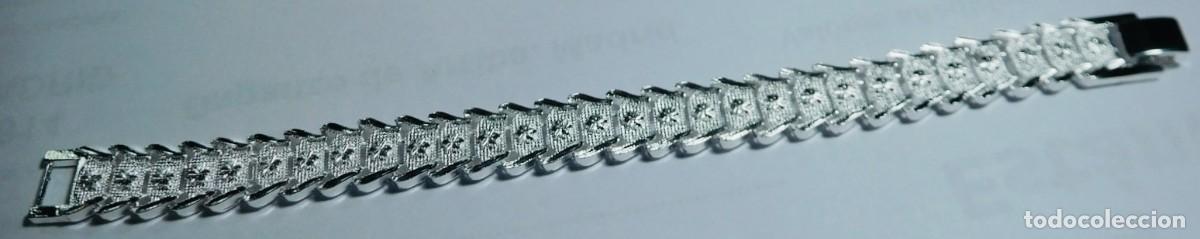 Joyeria: Deslumbrante pulsera de plata de ley 925, articulada