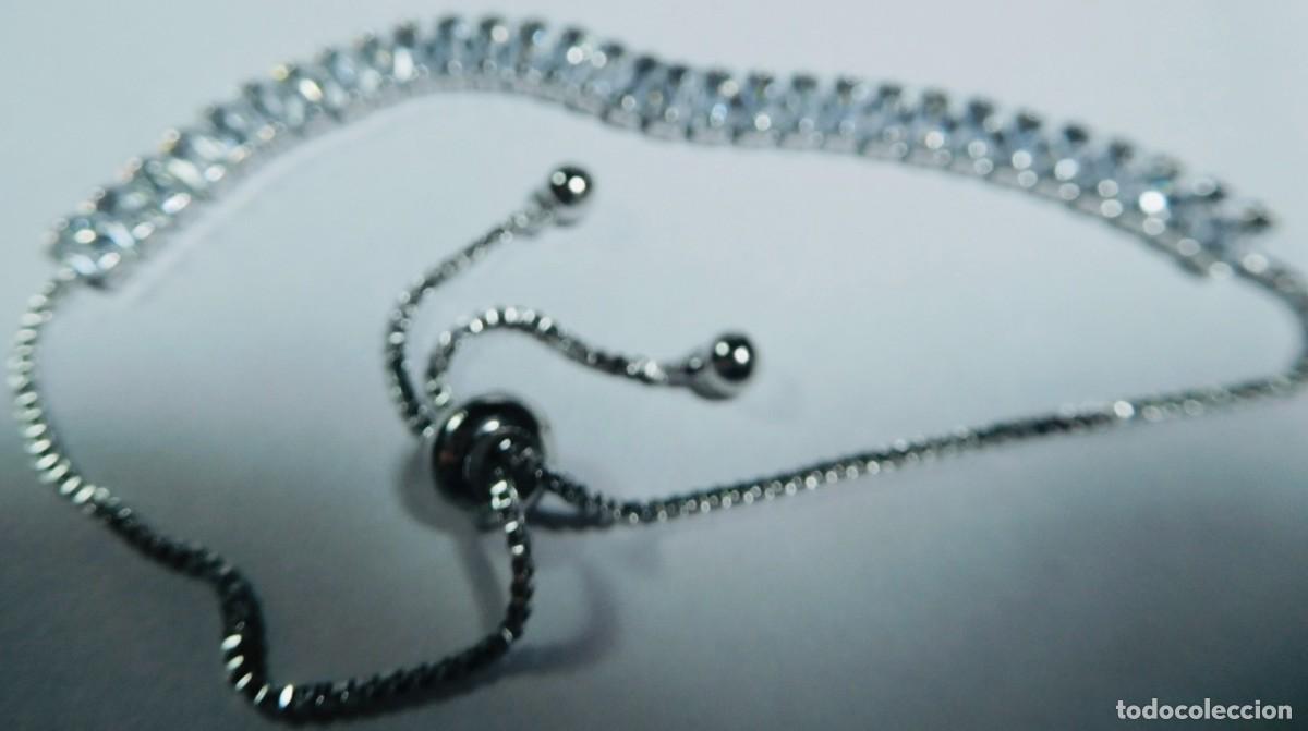 Joyeria: Pulsera de plata de ley 925, de eslabones articulados.