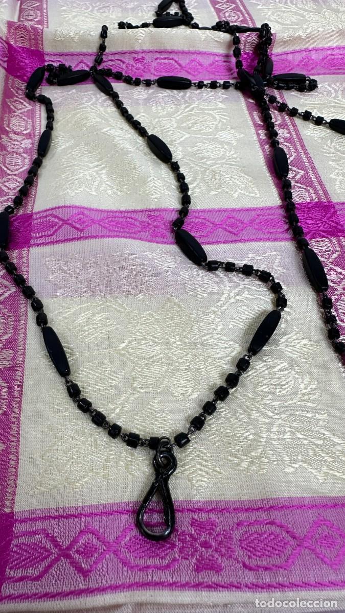 Joyeria: Antiguo cadena de azabache para abanico - Foto 3