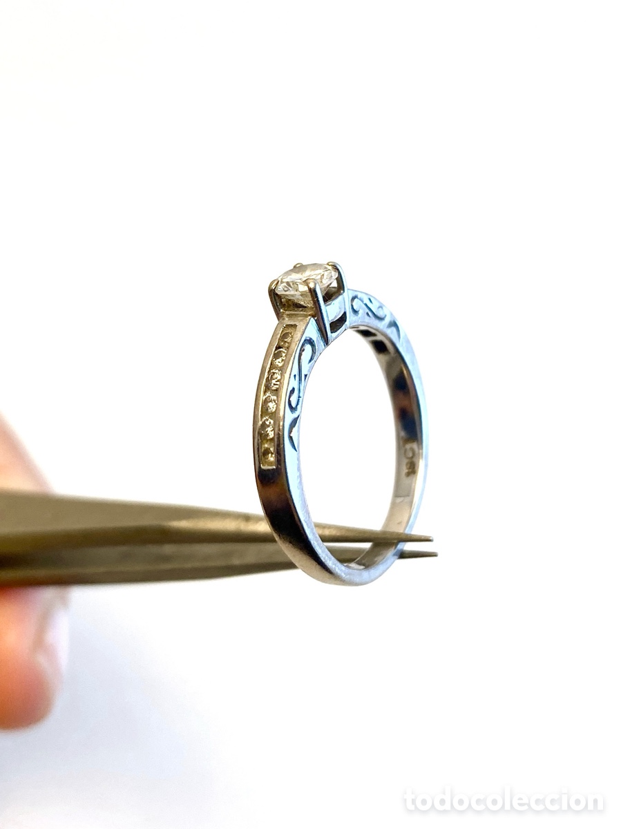 Joyeria: 18K Solid Gold Diamond Ring with Natural South African Diamonds