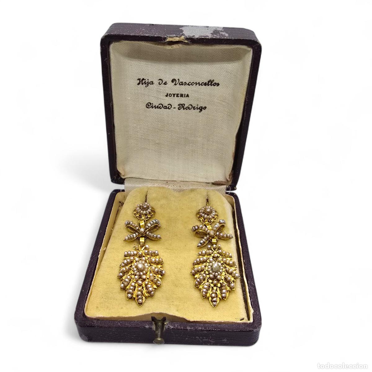 Joyeria: Exquisitos Pendientes Charros Antiguos &ndash; Ciudad Rodrigo (Salamanca), Siglo XIX