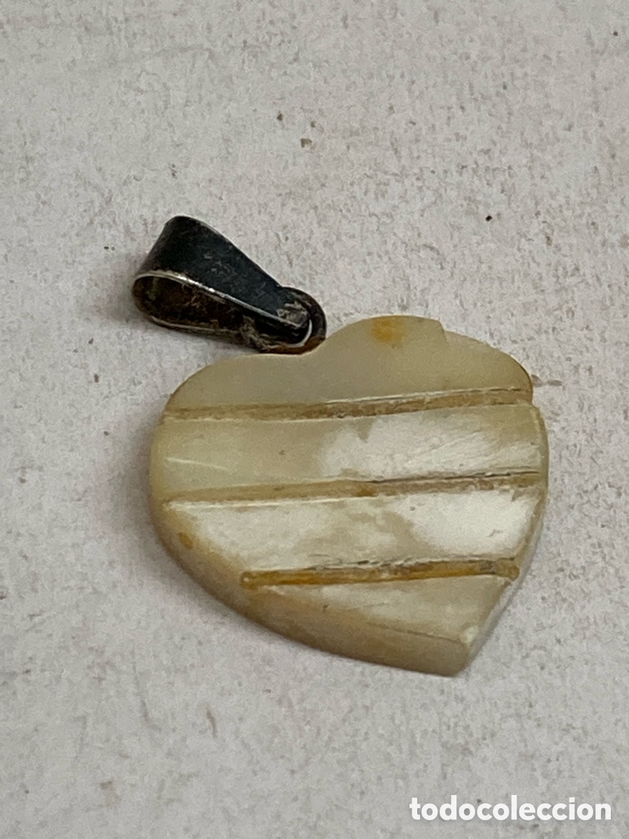 Joyeria: Colgante de plata y n&aacute;car C659