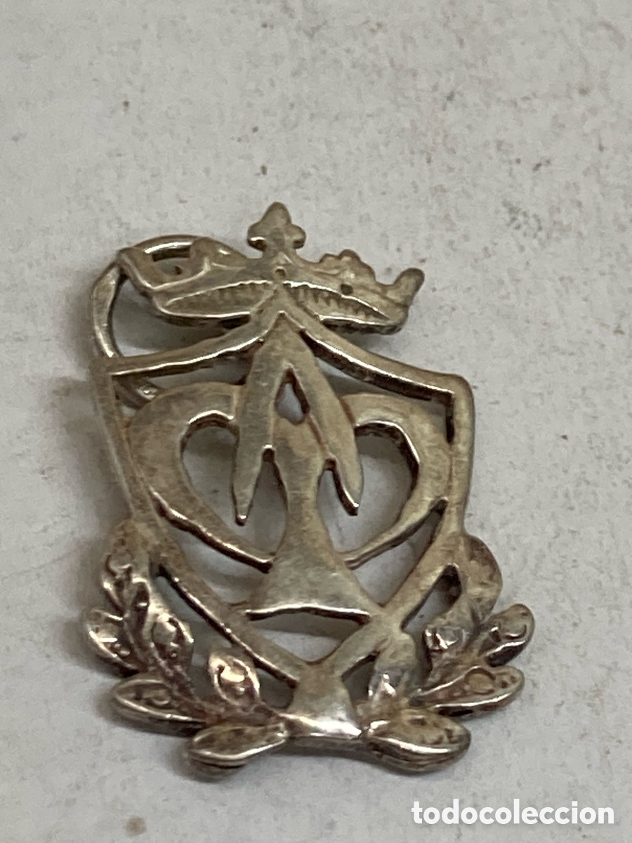 Joyeria: Colgante de plata Ave Mar&iacute;a coronada C659 - Foto 1