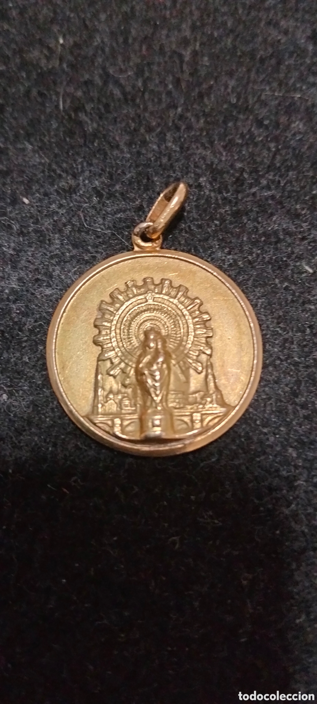 Joyeria: Antigua Medalla 18k Virgen del Pilar