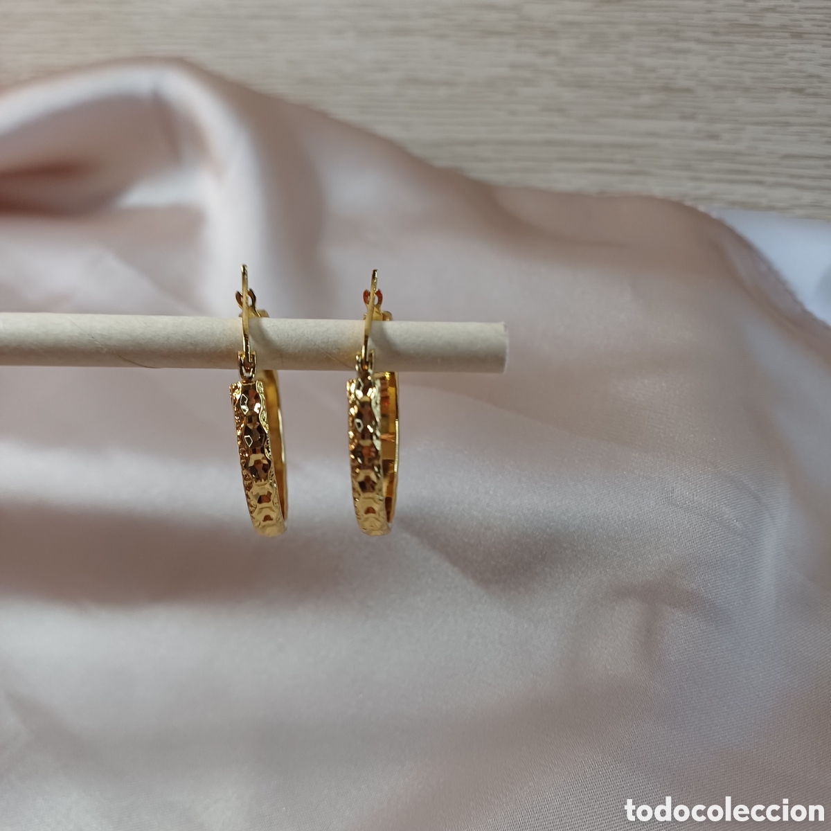 Joyeria: ARRACADAS CHAPADO ORO 18 K LABRADOS - Foto 4