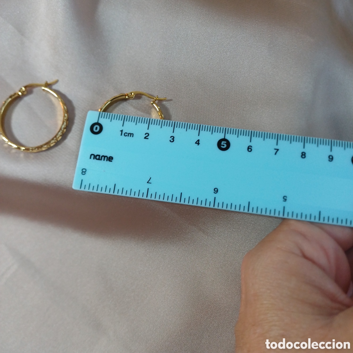 Joyeria: ARRACADAS CHAPADO ORO 18 K LABRADOS - Foto 6