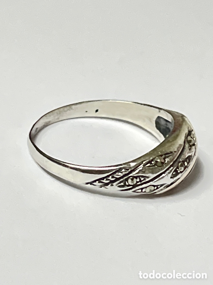 Joyeria: Anillo de plata , oro y marquesitas /S533 - Foto 3