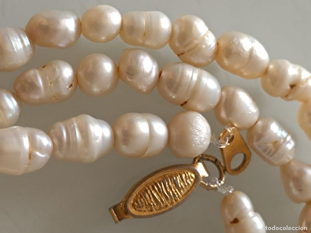 Joyeria: Collar Antiguo De Perlas Naturales Barrocas - Foto 3