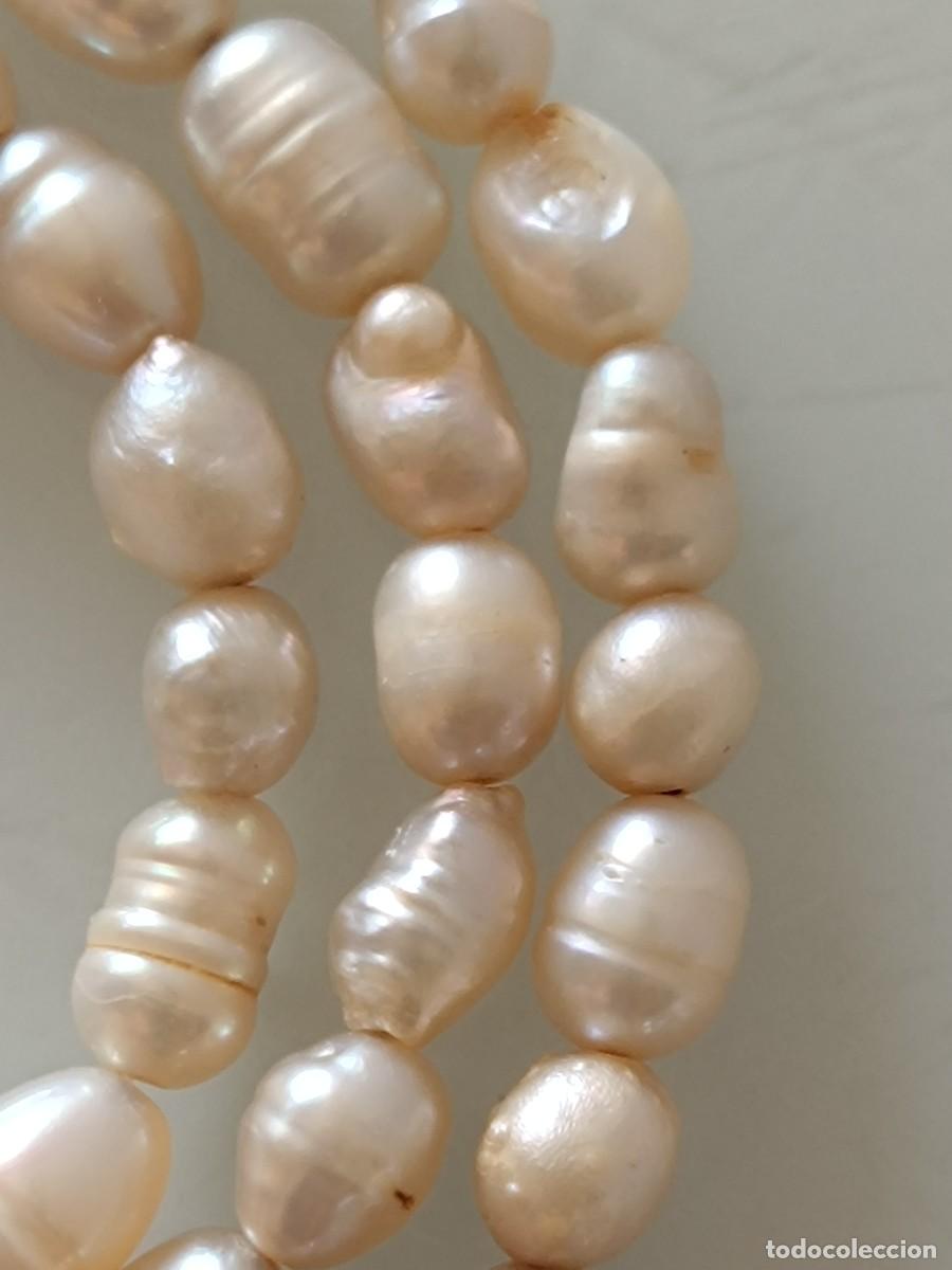 Joyeria: Collar Antiguo De Perlas Naturales Barrocas - Foto 6