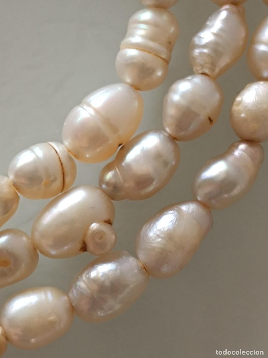 Joyeria: Collar Antiguo De Perlas Naturales Barrocas - Foto 7