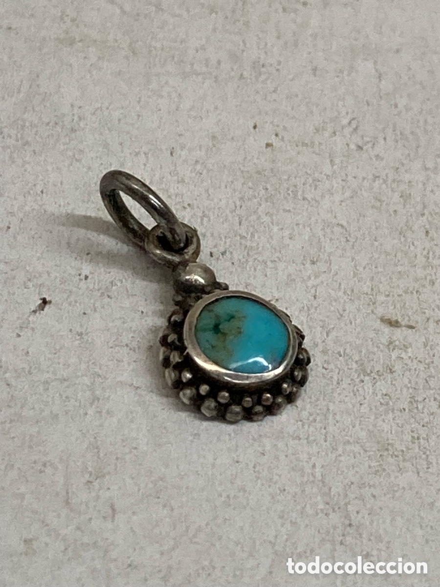 Joyeria: Colgante de plata turquesa C660