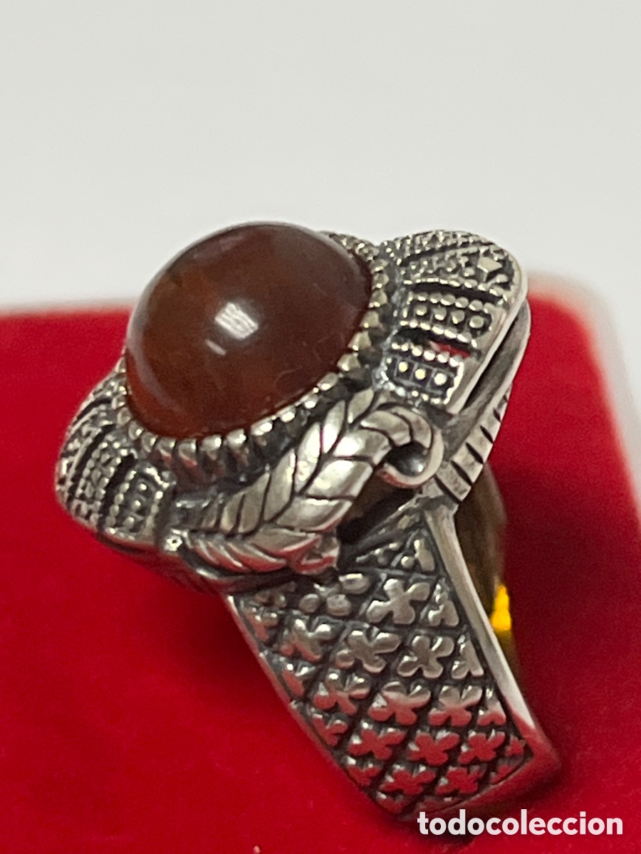 Joyeria: Anillo de plata con Ambar S531 - Foto 2