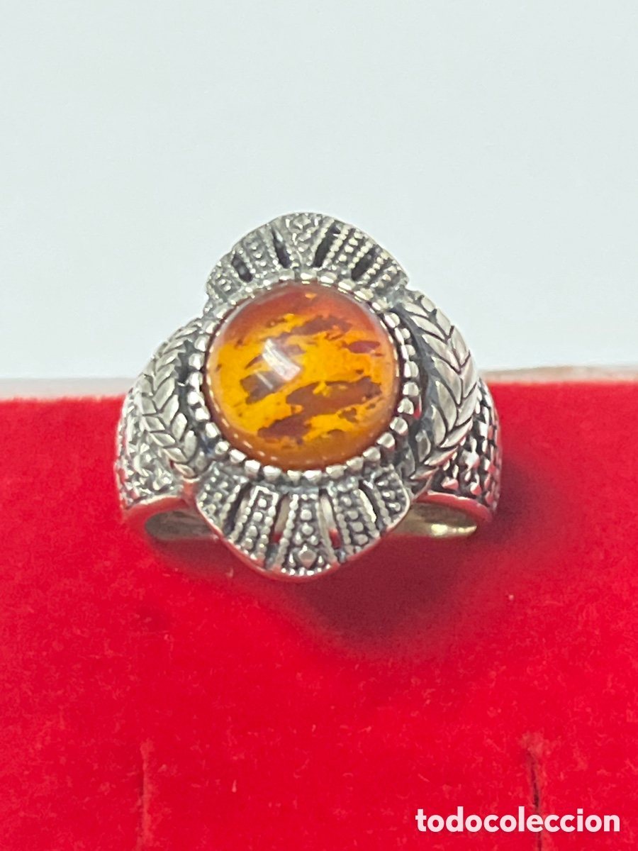 Schmuck: Anillo de plata con Ambar S531