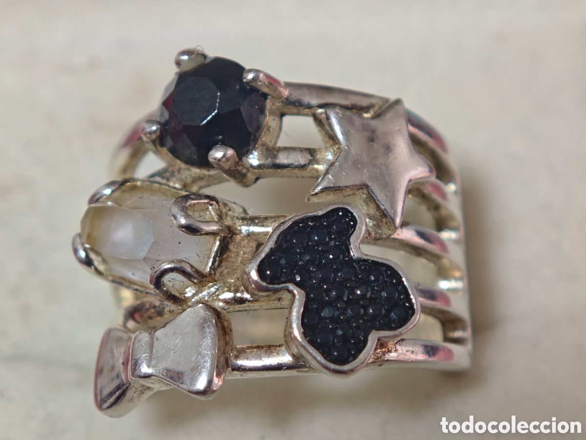 Joyeria: Tous anillo join con gemas - Foto 3