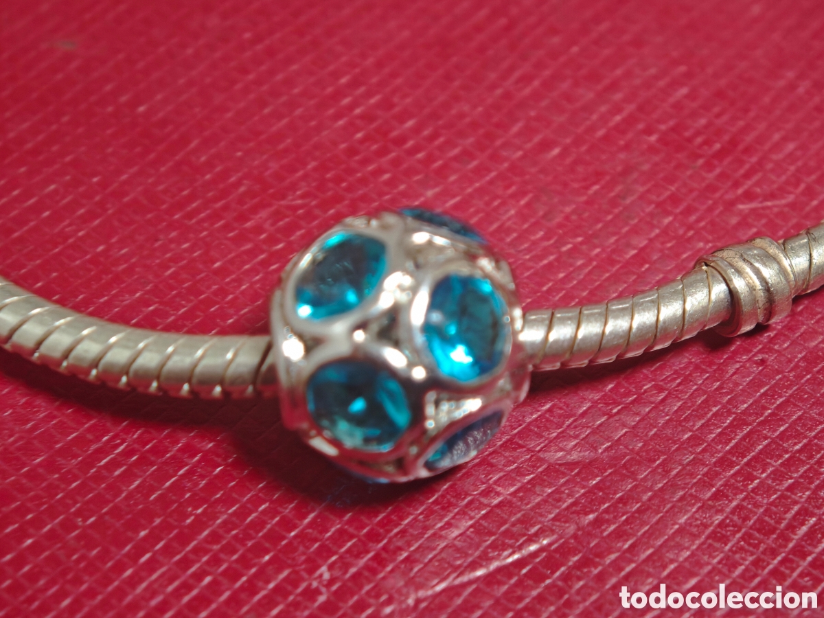 Joyeria: Bonito charm en plata y cristal azul - Foto 2