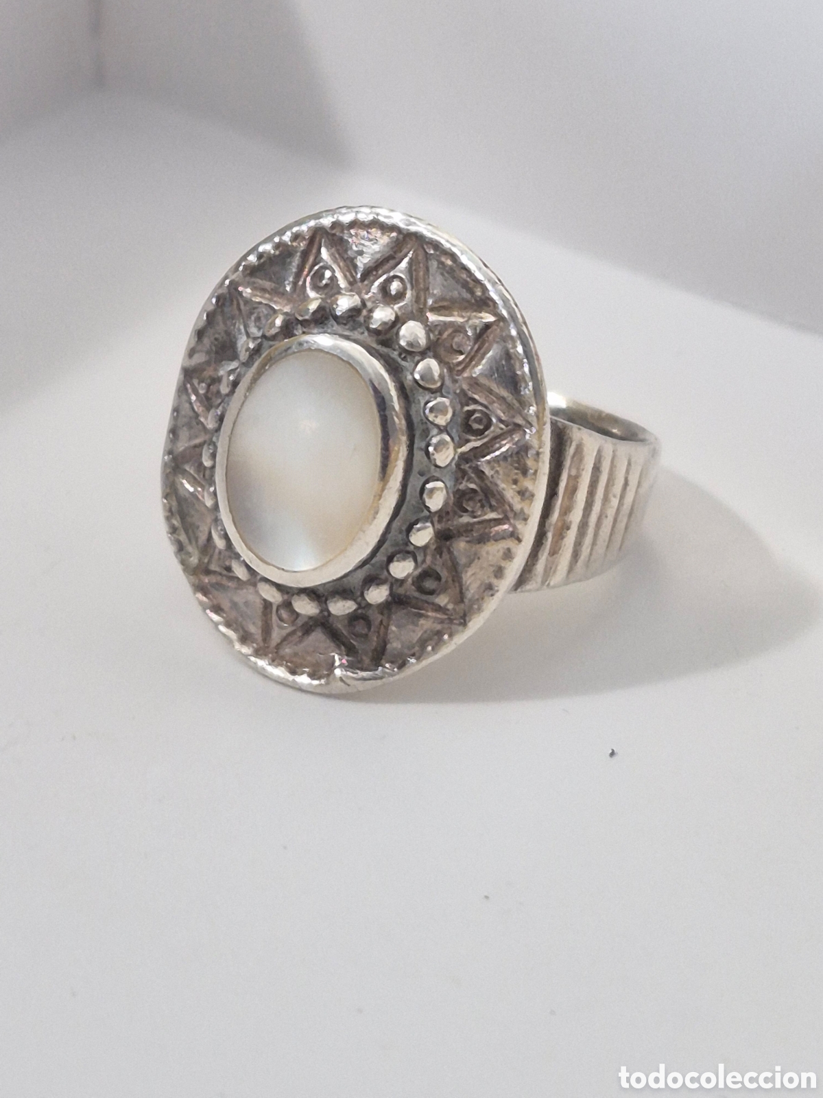 Joyeria: BONITO ANILLO DE PLATA DE LEY Y NACAR. REF S2 C JOY ACT ANILLOS 300926