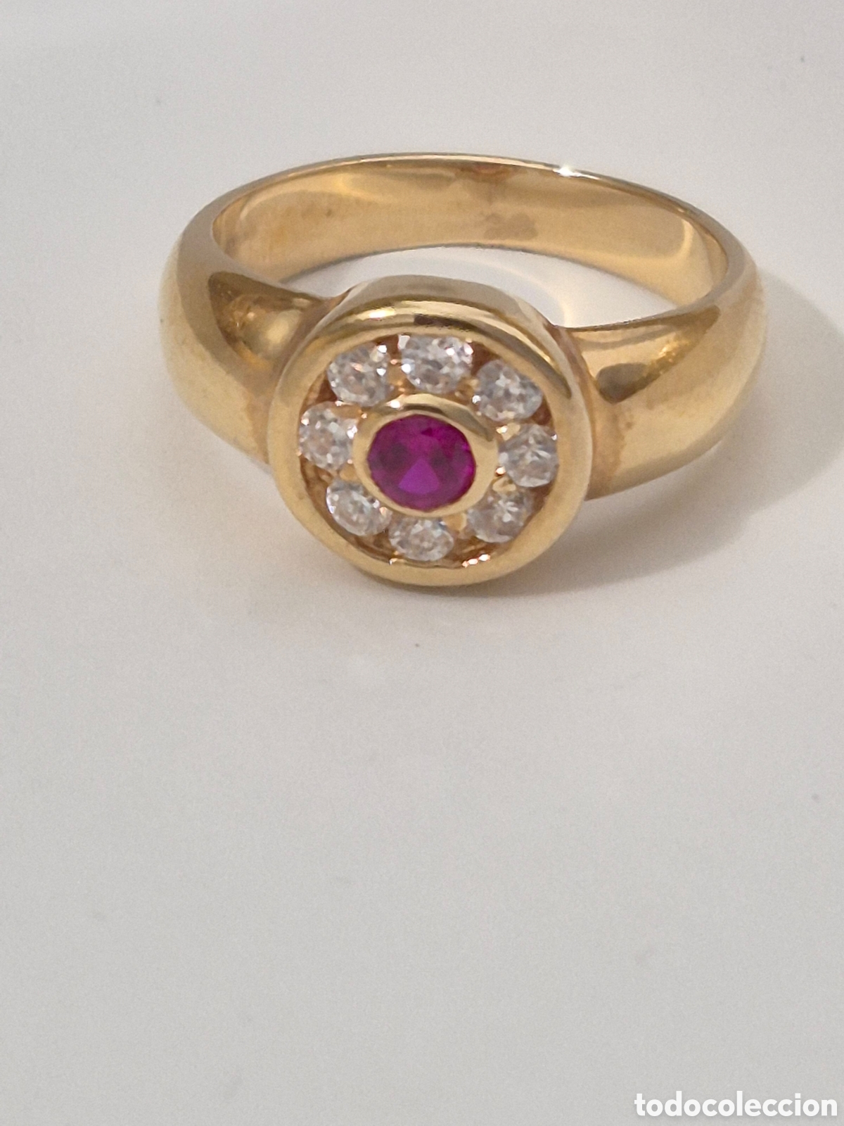 Joyeria: FANT&Aacute;STICO ANILLO DE PLATA DE LEY, ORO Y RUBI. REF S5 C JOY ACT ANILLOS 300926