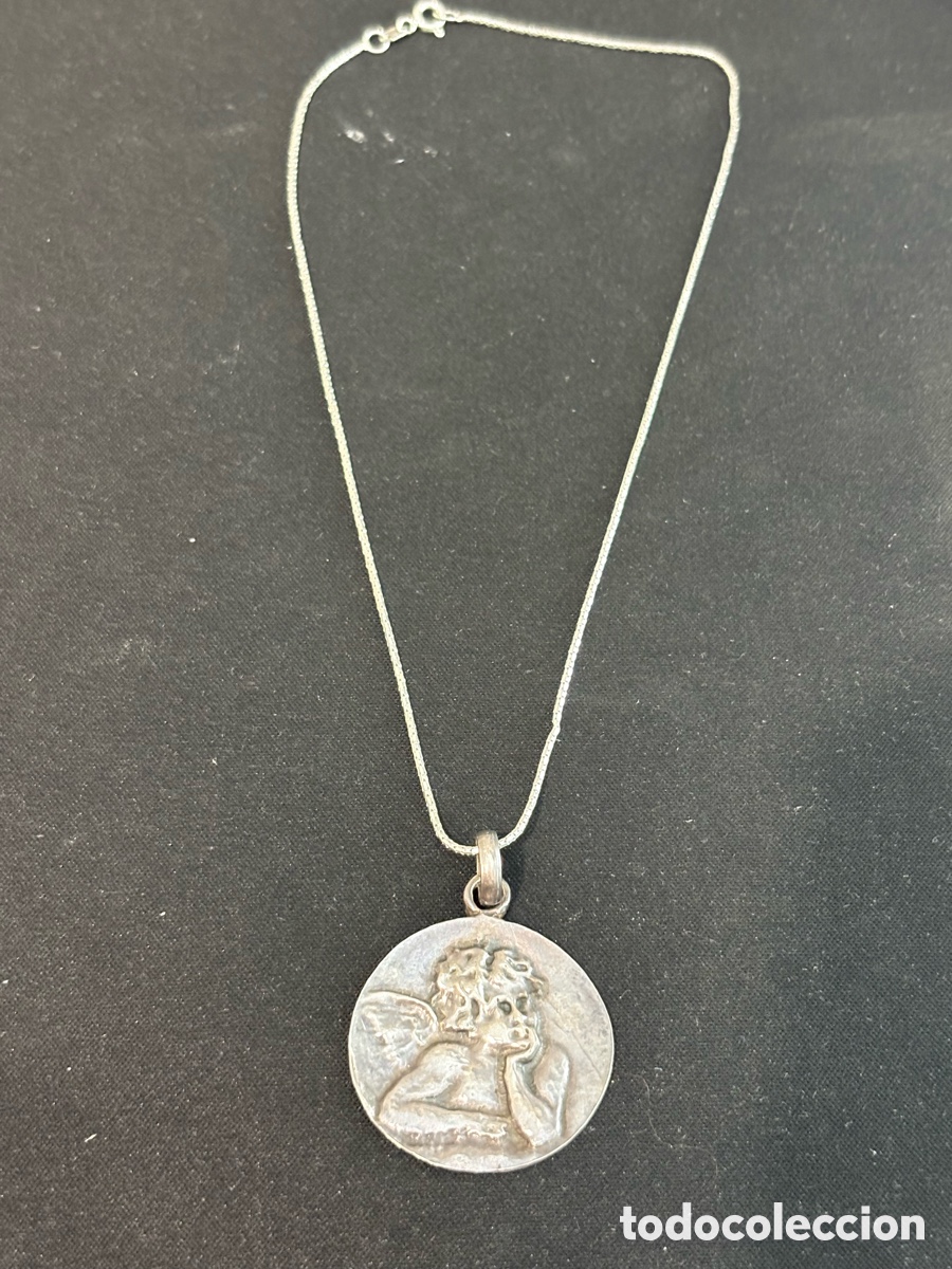 Joyeria: Cadena y colgante &ldquo; Angel &ldquo; &bull; Plata de ley