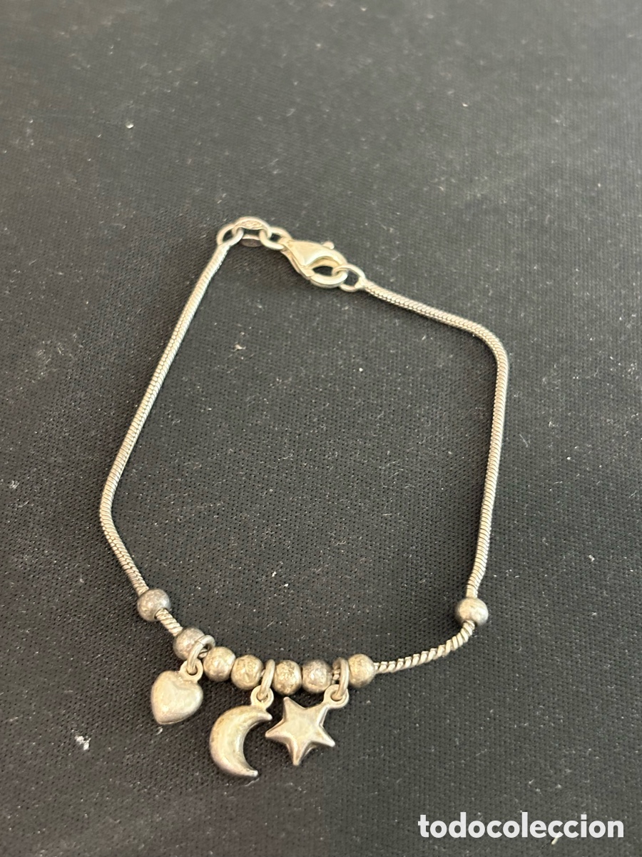 Joyeria: Pulsera plata de ley 925 &bull; Luna y estrellas - Foto 3