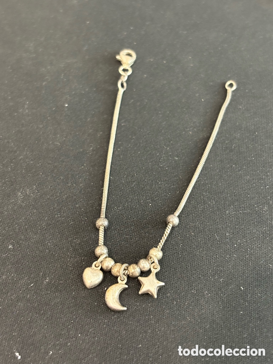 Joyeria: Pulsera plata de ley 925 &bull; Luna y estrellas - Foto 1