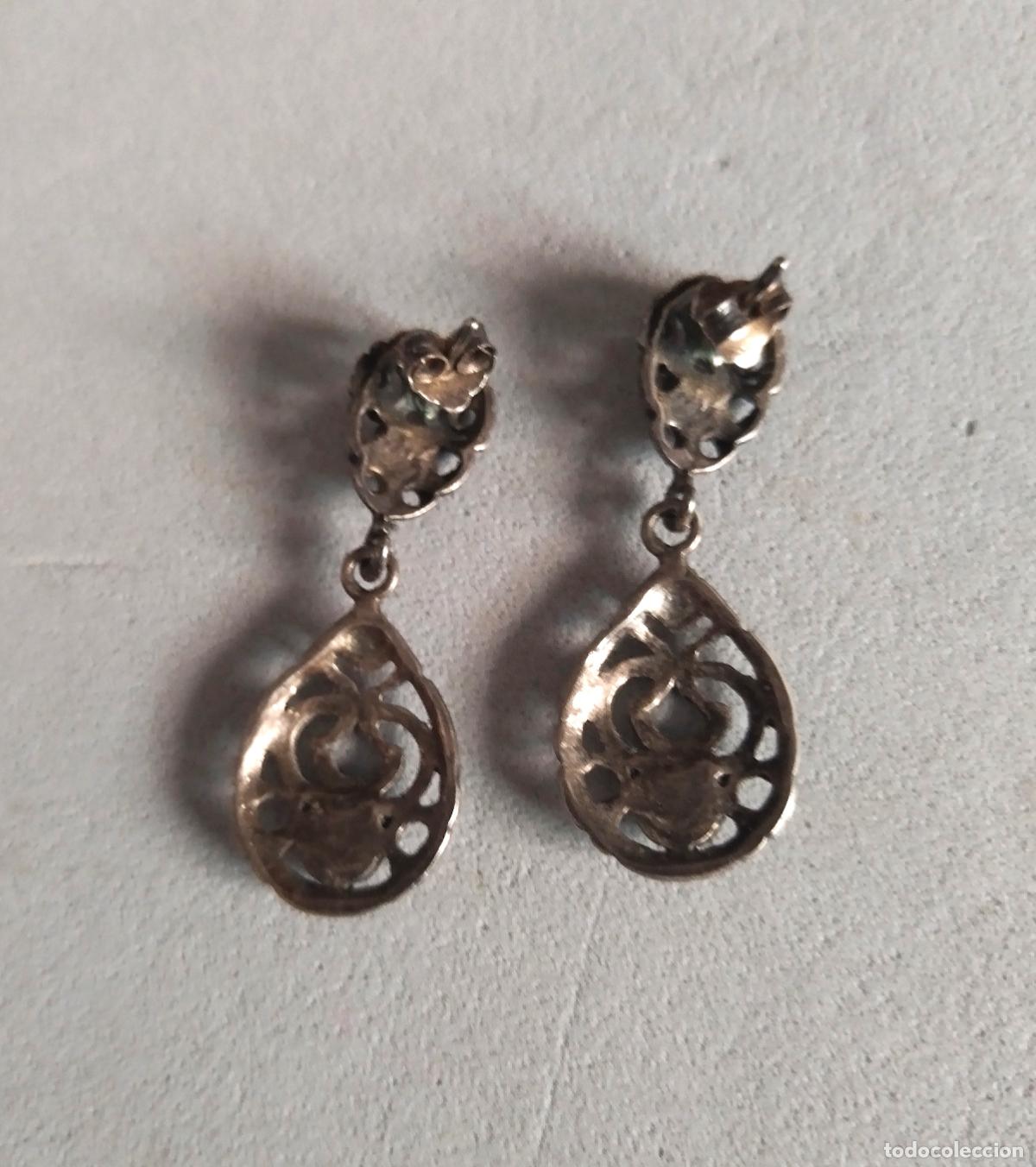 Joyeria: Pendientes de plata de ley, cierre de presi&oacute;n. - Foto 4