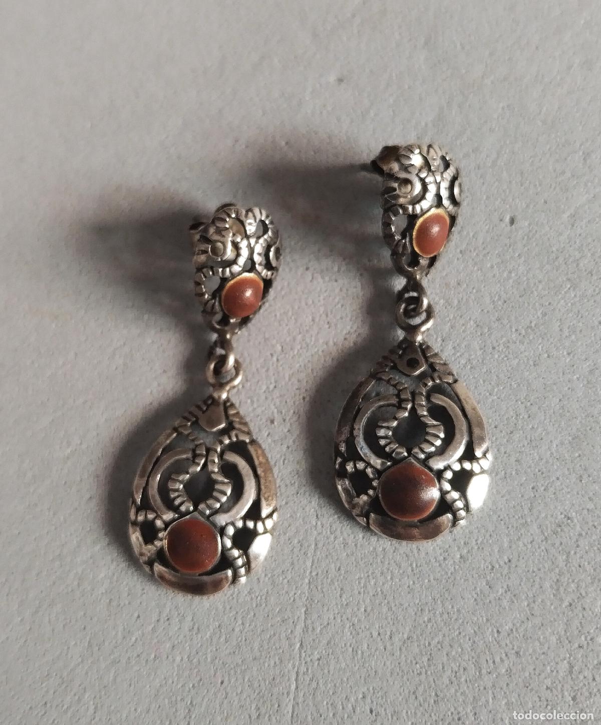 Joyeria: Pendientes de plata de ley, cierre de presi&oacute;n. - Foto 5