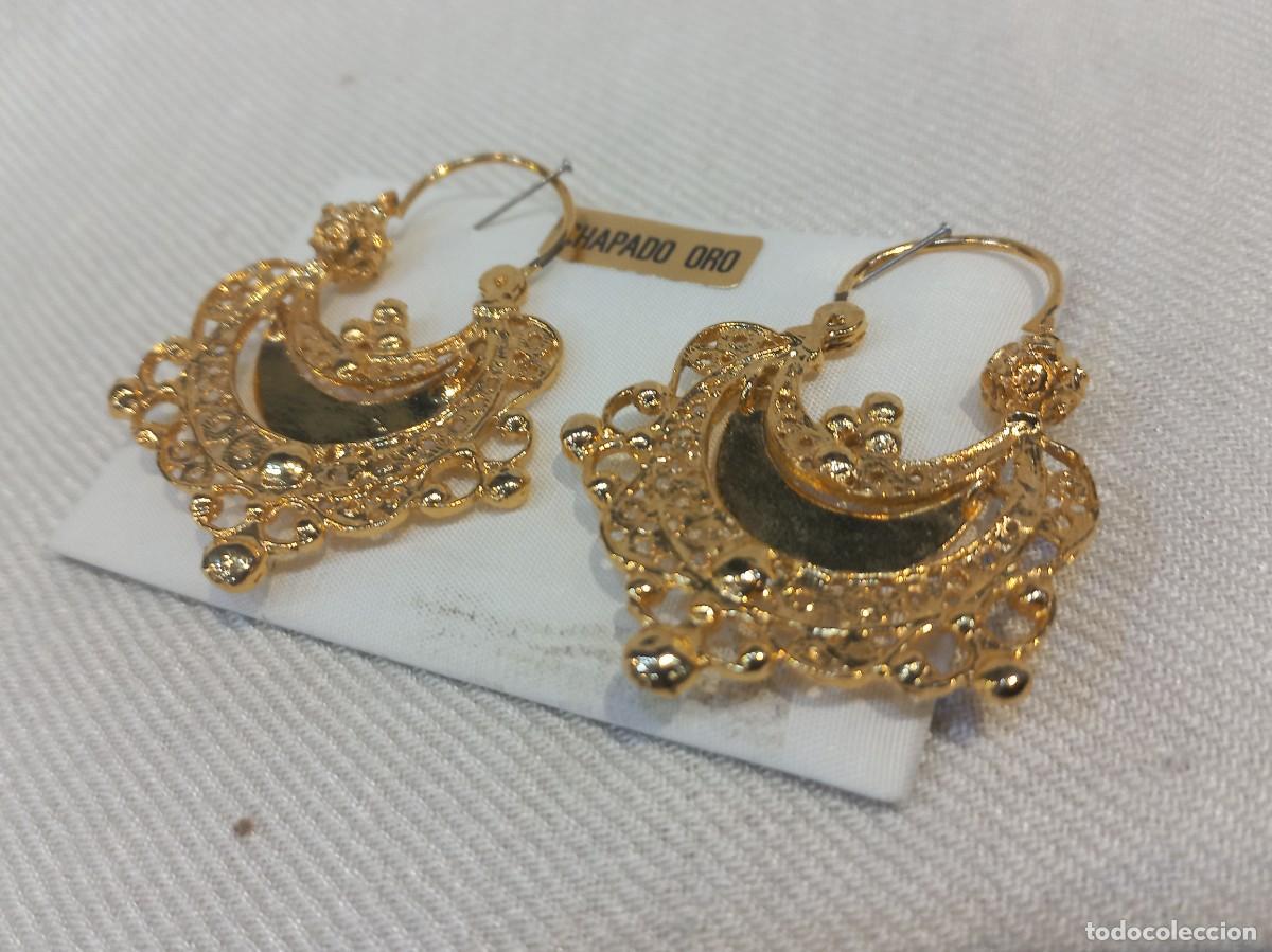 Joyeria: CRIOLLA &uml;CHARRA&uml; G. (chapado oro) 3,8cm - Foto 3