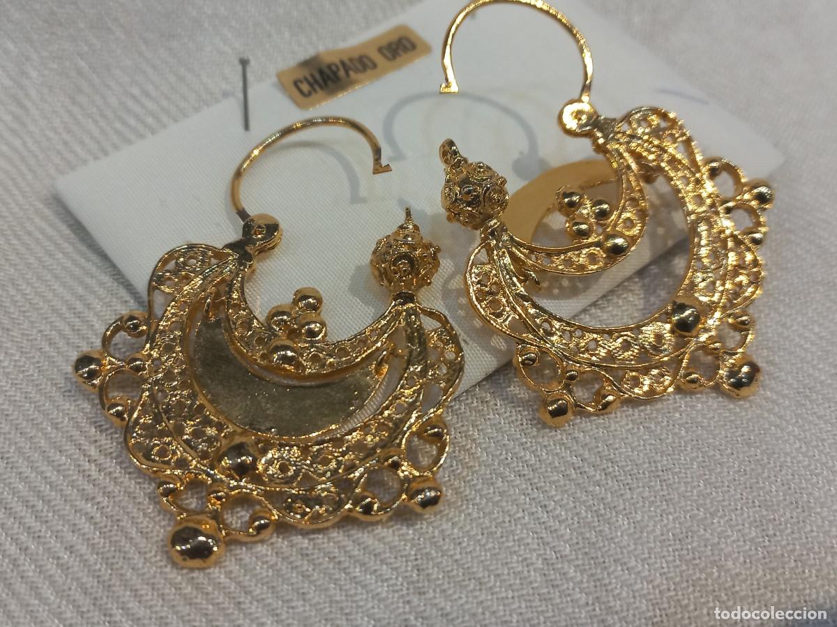 Joyeria: CRIOLLA &uml;CHARRA&uml; G. (chapado oro) 3,8cm - Foto 5