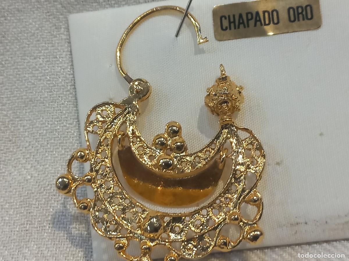 Joyeria: CRIOLLA &uml;CHARRA&uml; G. (chapado oro) 3,8cm - Foto 6