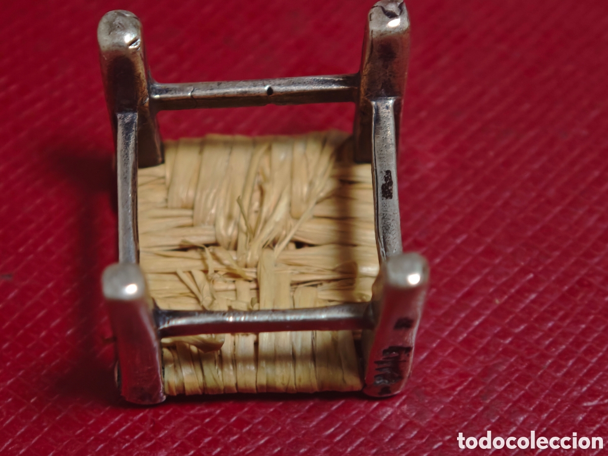 Joyeria: Silla en plata de ley y mimbre - Foto 3