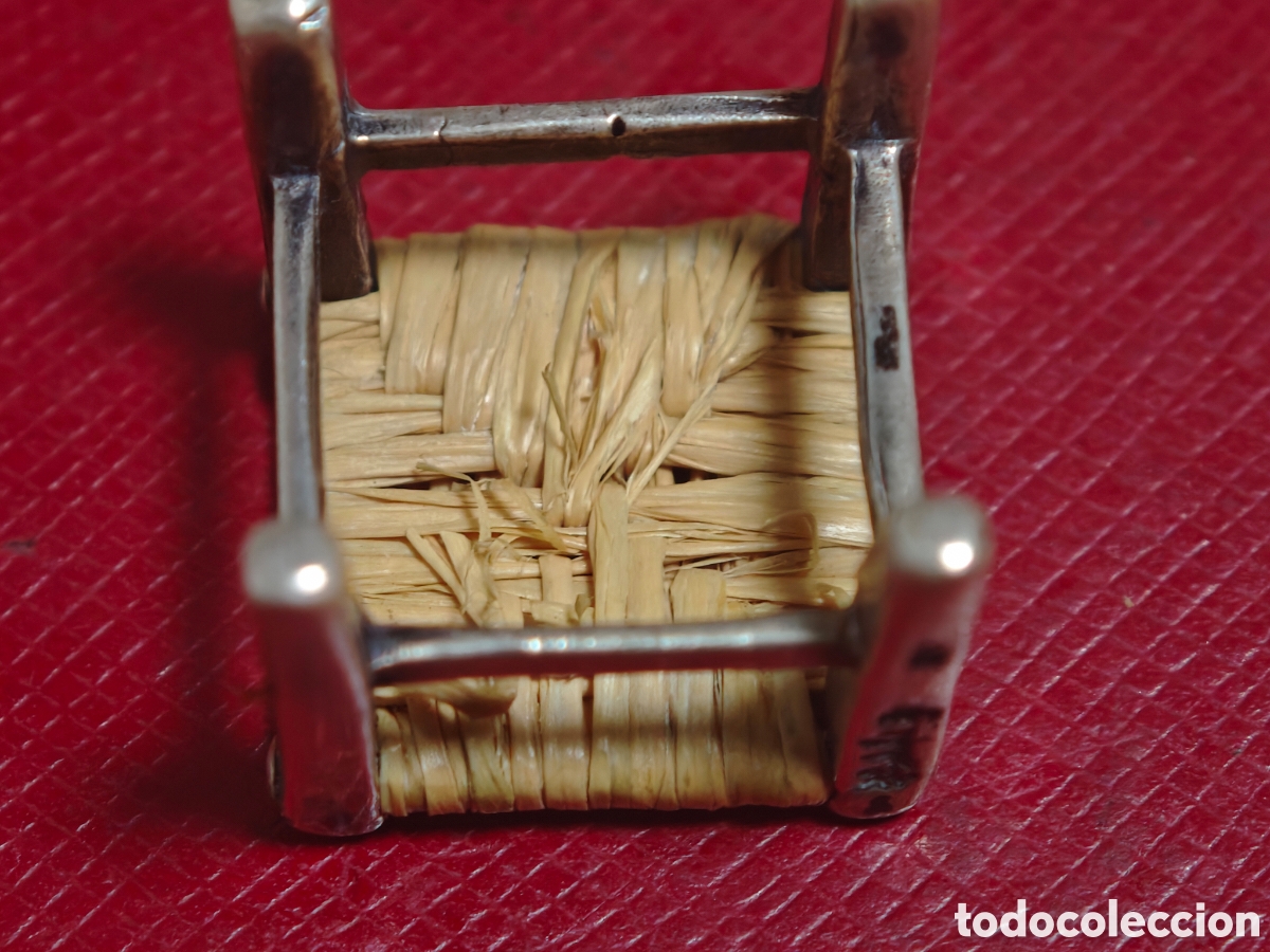 Joyeria: Silla en plata de ley y mimbre - Foto 4