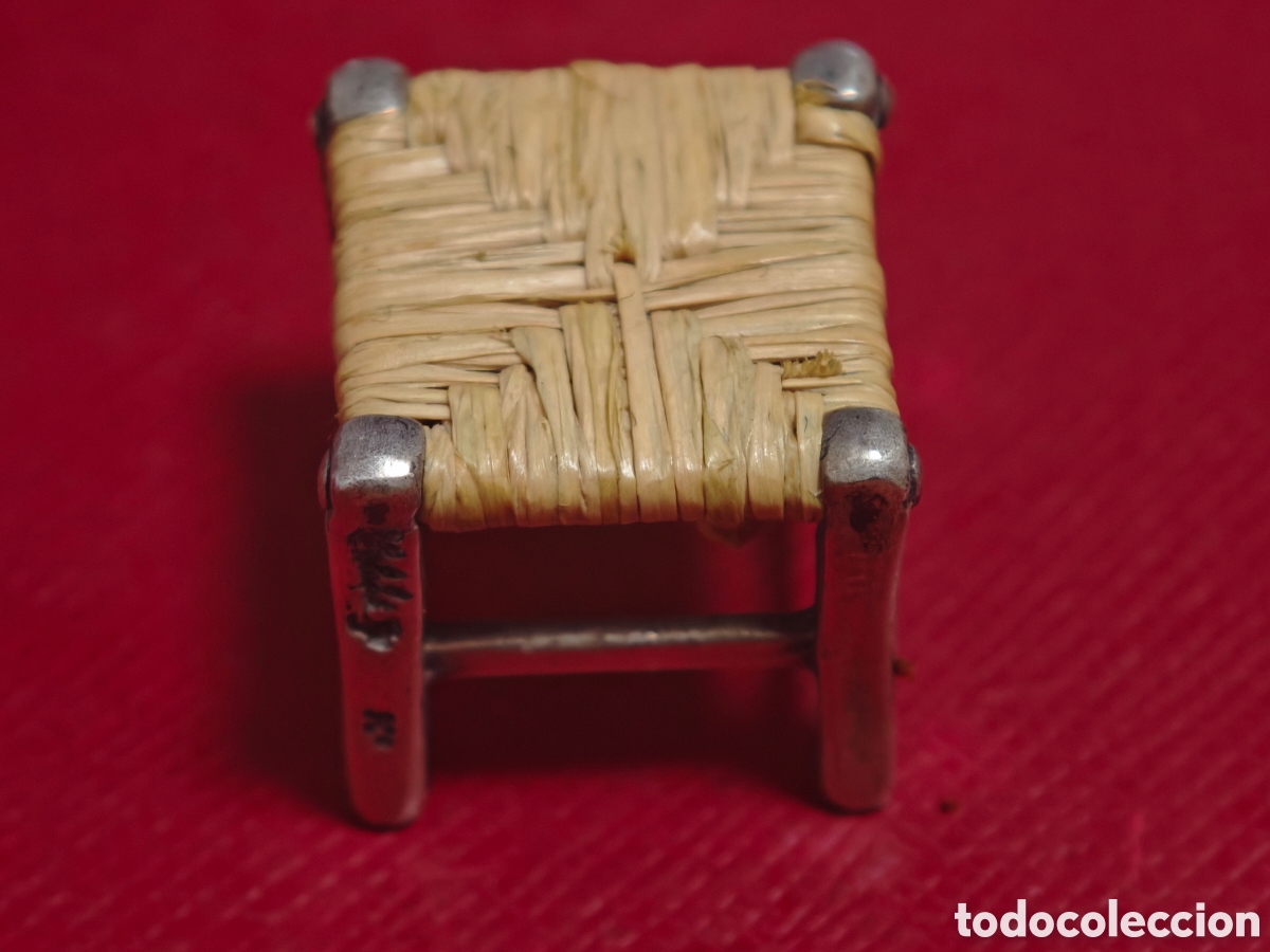 Joyeria: Silla en plata de ley y mimbre