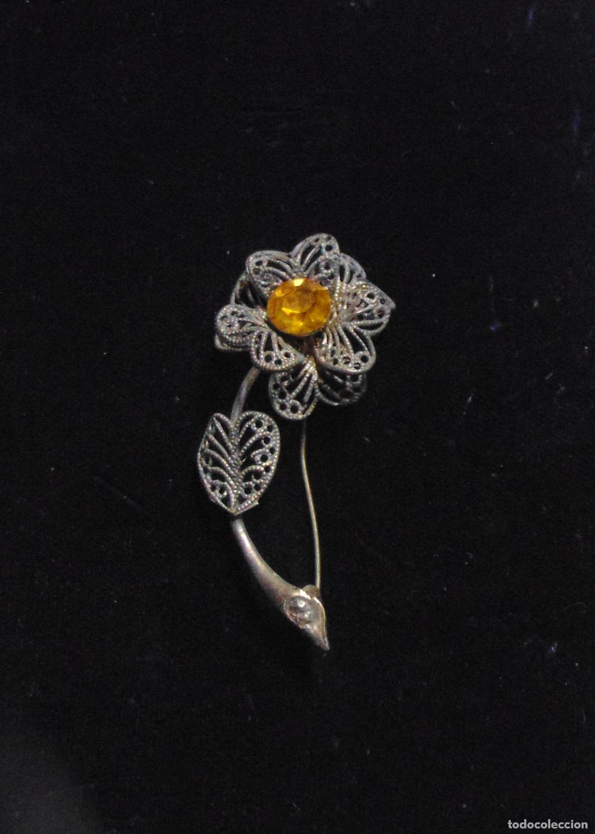 Joyeria: ANTIGUO BROCHE DE FILINGRANA, 5CM