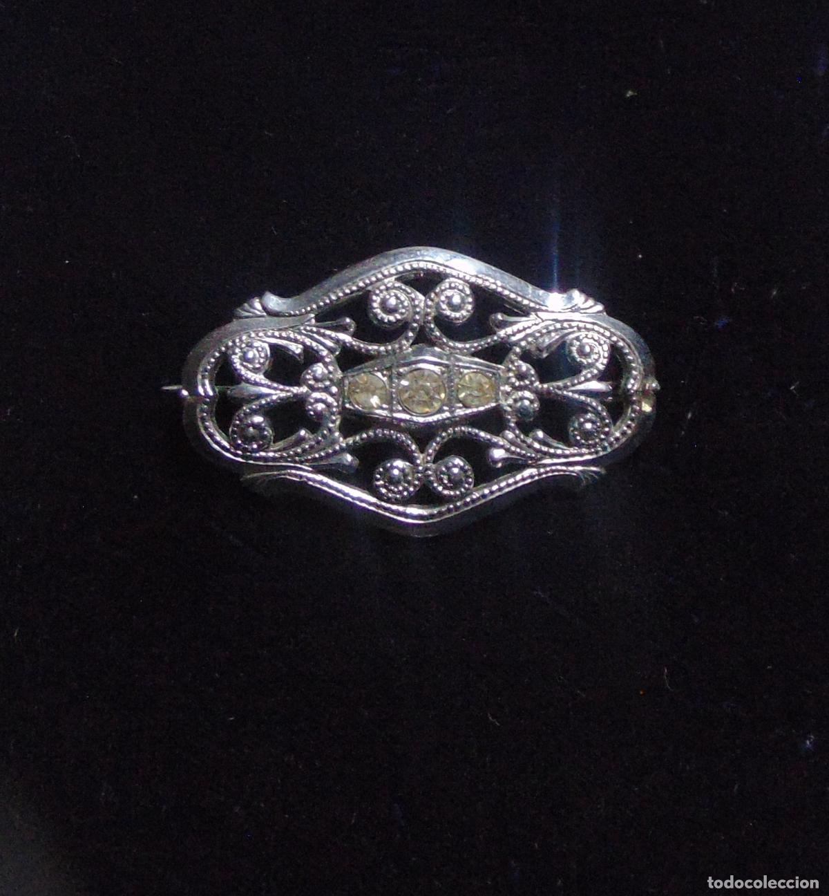 Joyeria: ANTIGUO BROCHE PLATEADO EN PERFECTO ESTADO, 4,5CM