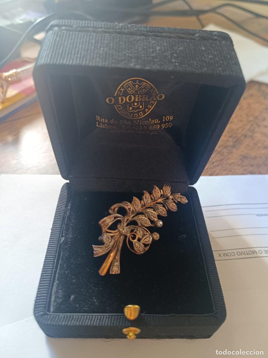 Joyeria: Broche Antiguo en oro y plata 8g - Foto 1