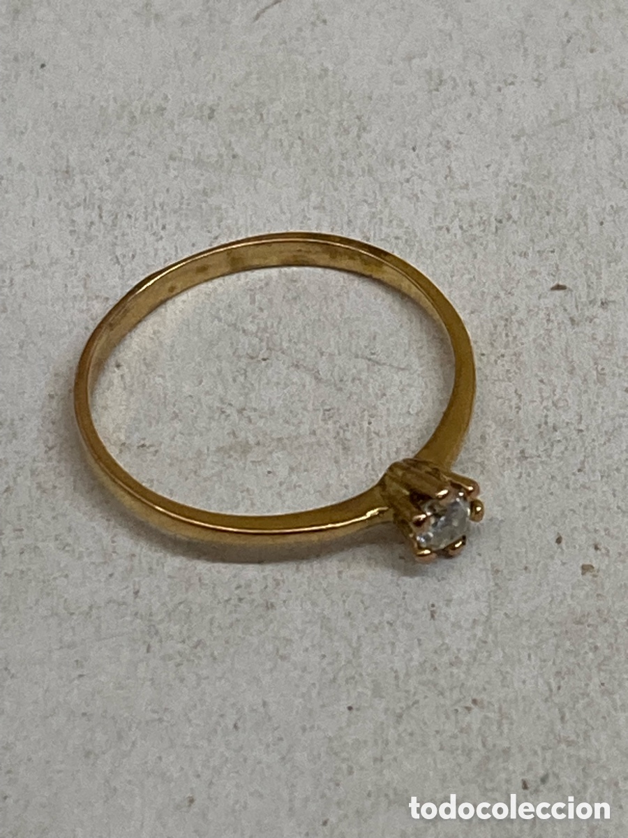 Joyeria: Anillo de plata dorada S539 - Foto 1