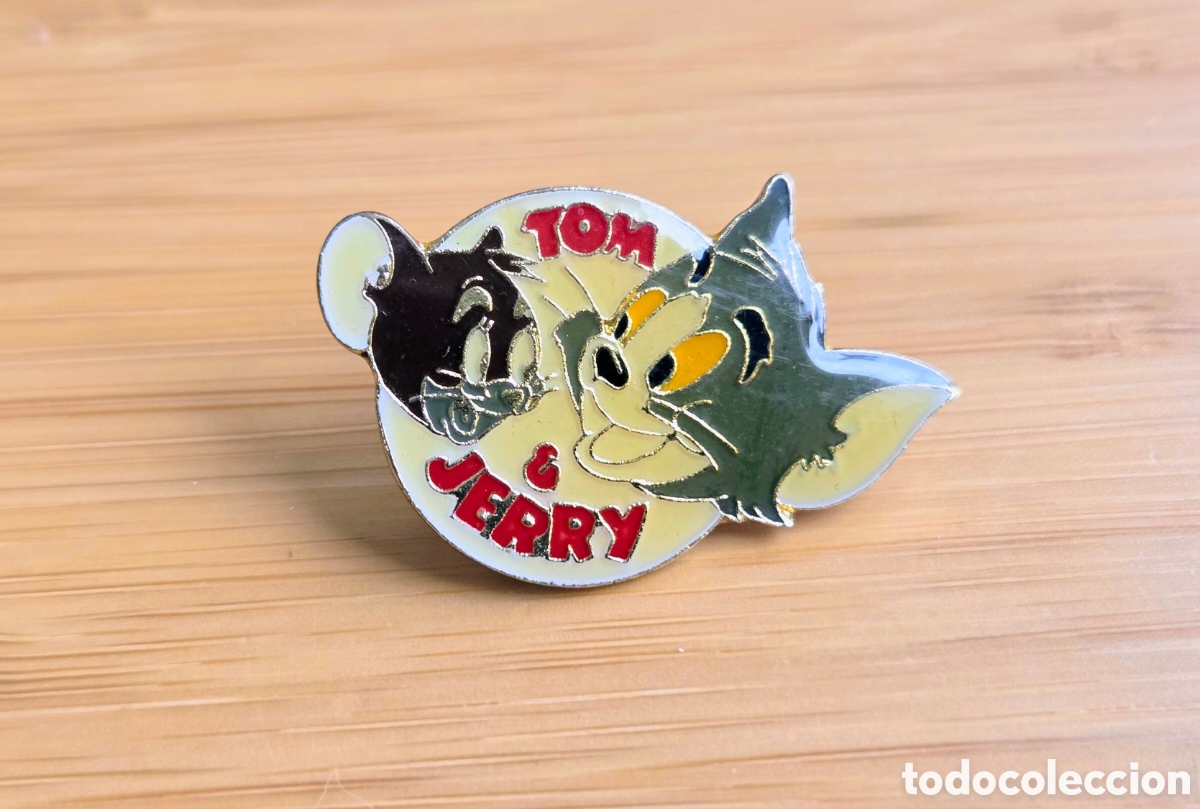 Joyeria: Pin Tom &Jerry. Vintage a&ntilde;os 90.
