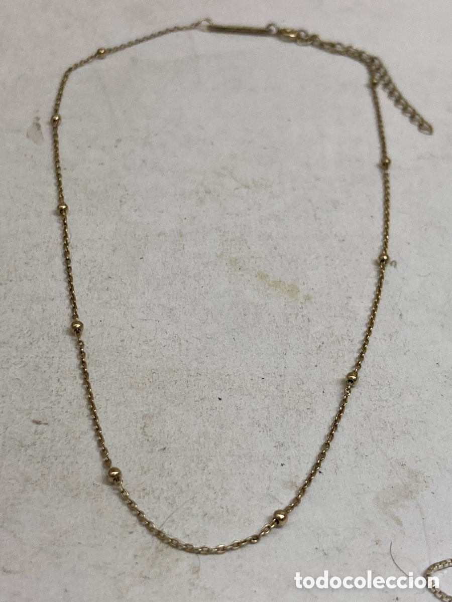 Schmuck: Collar de plata dorada CC509