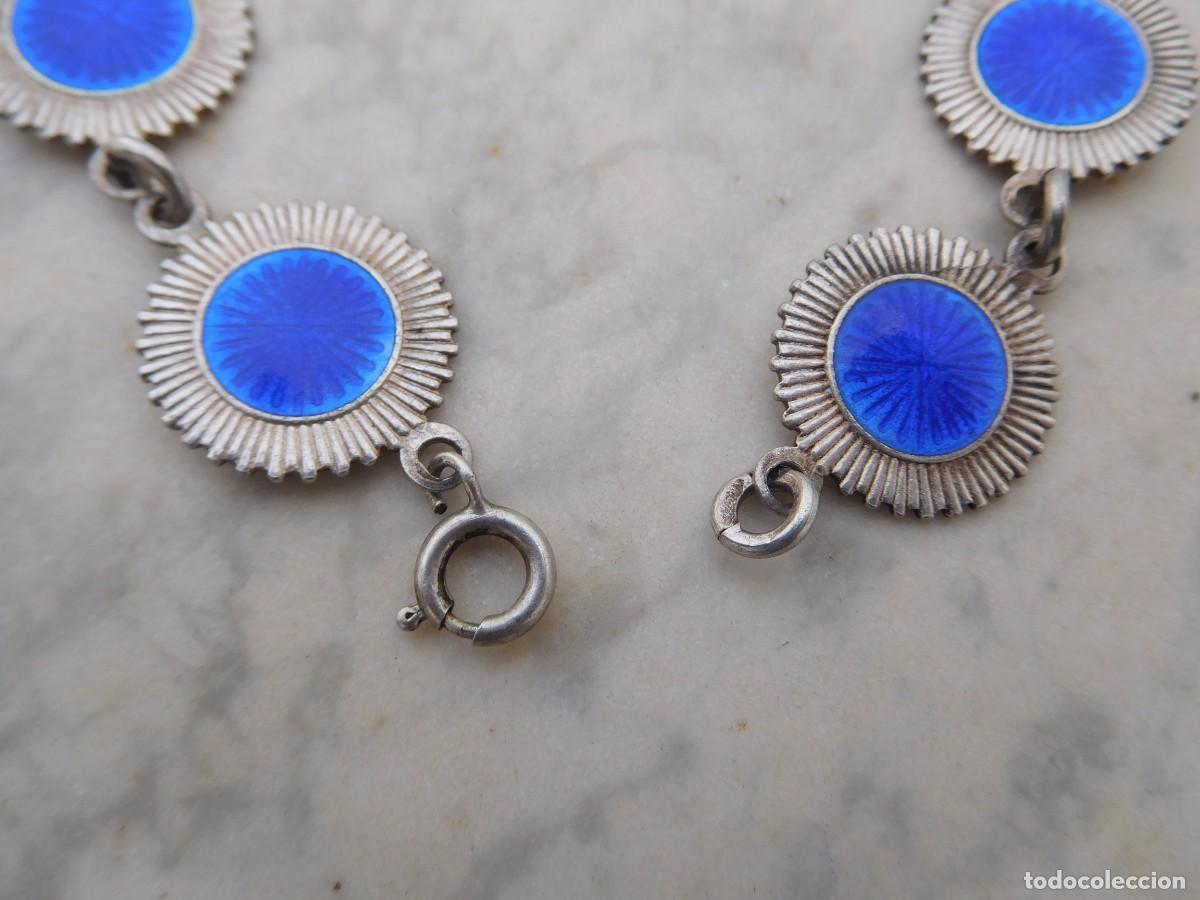 Joyeria: Pulsera vintage de plata y esmaltes - Foto 3