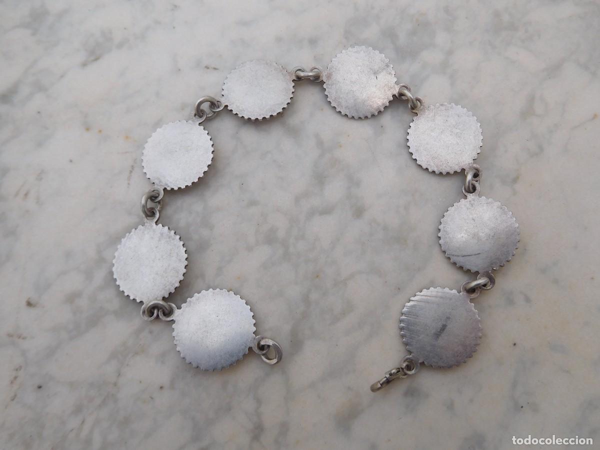 Joyeria: Pulsera vintage de plata y esmaltes - Foto 4