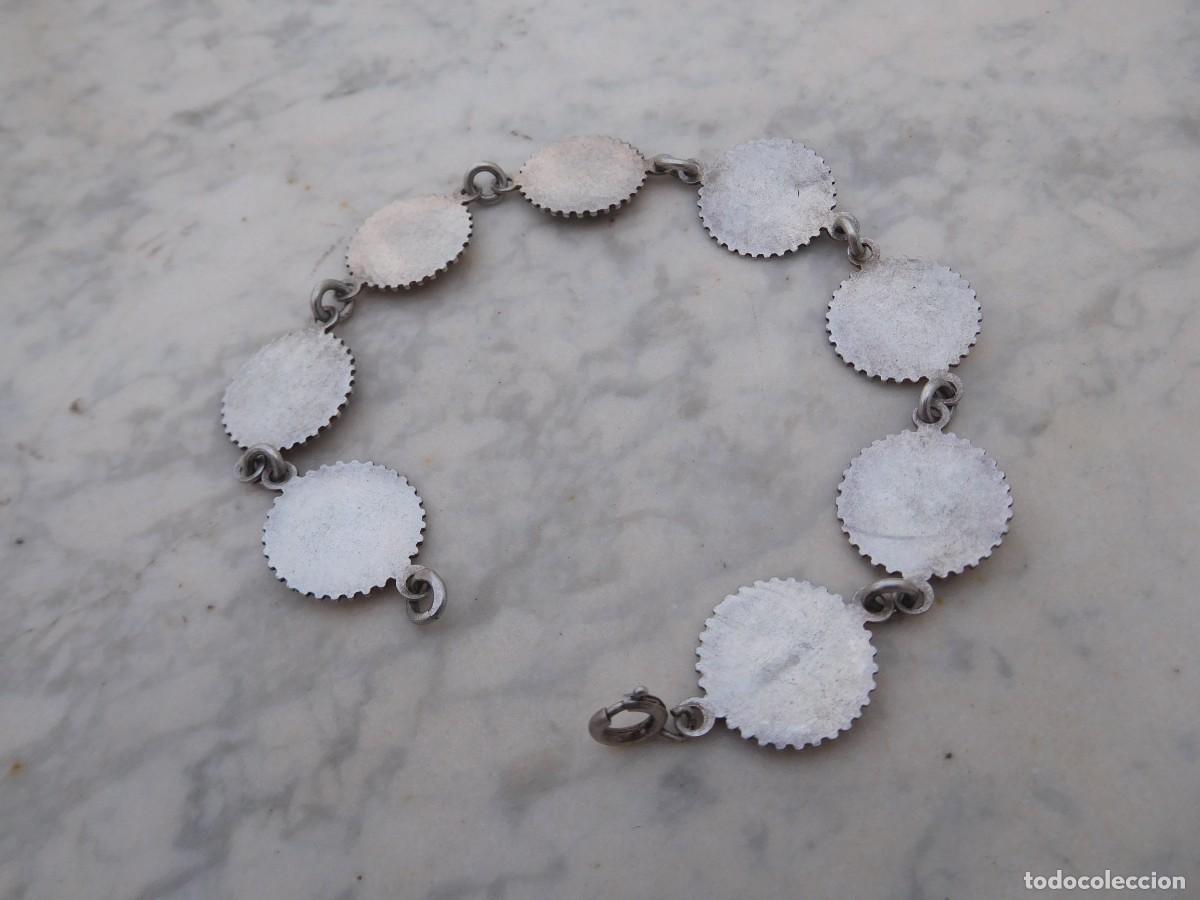 Joyeria: Pulsera vintage de plata y esmaltes - Foto 5