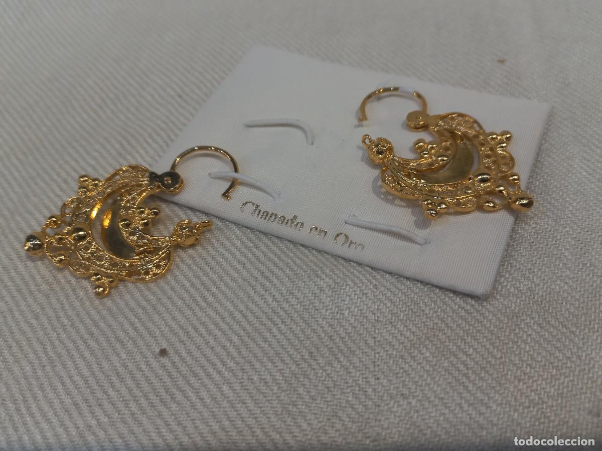 Joyeria: CRIOLLA &uml;CHARRA&uml; P (chapado oro) 3cm. - Foto 3