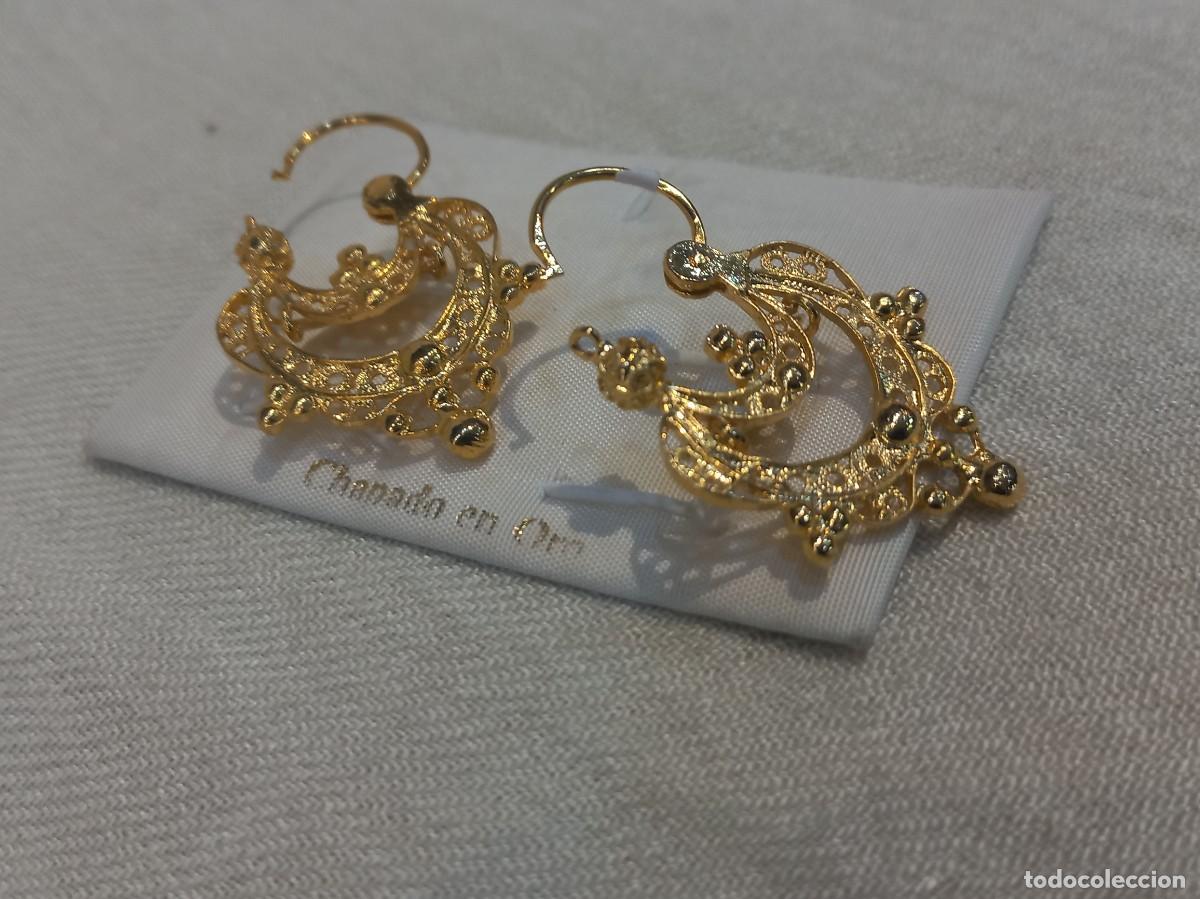 Joyeria: CRIOLLA &uml;CHARRA&uml; P (chapado oro) 3cm. - Foto 5