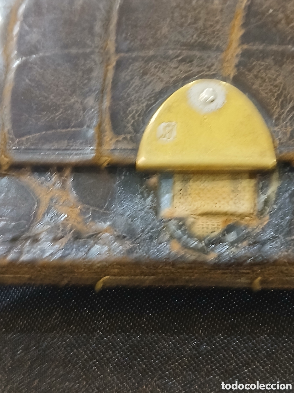 Joyeria: Monedero de plata y piel antiguo - Foto 4