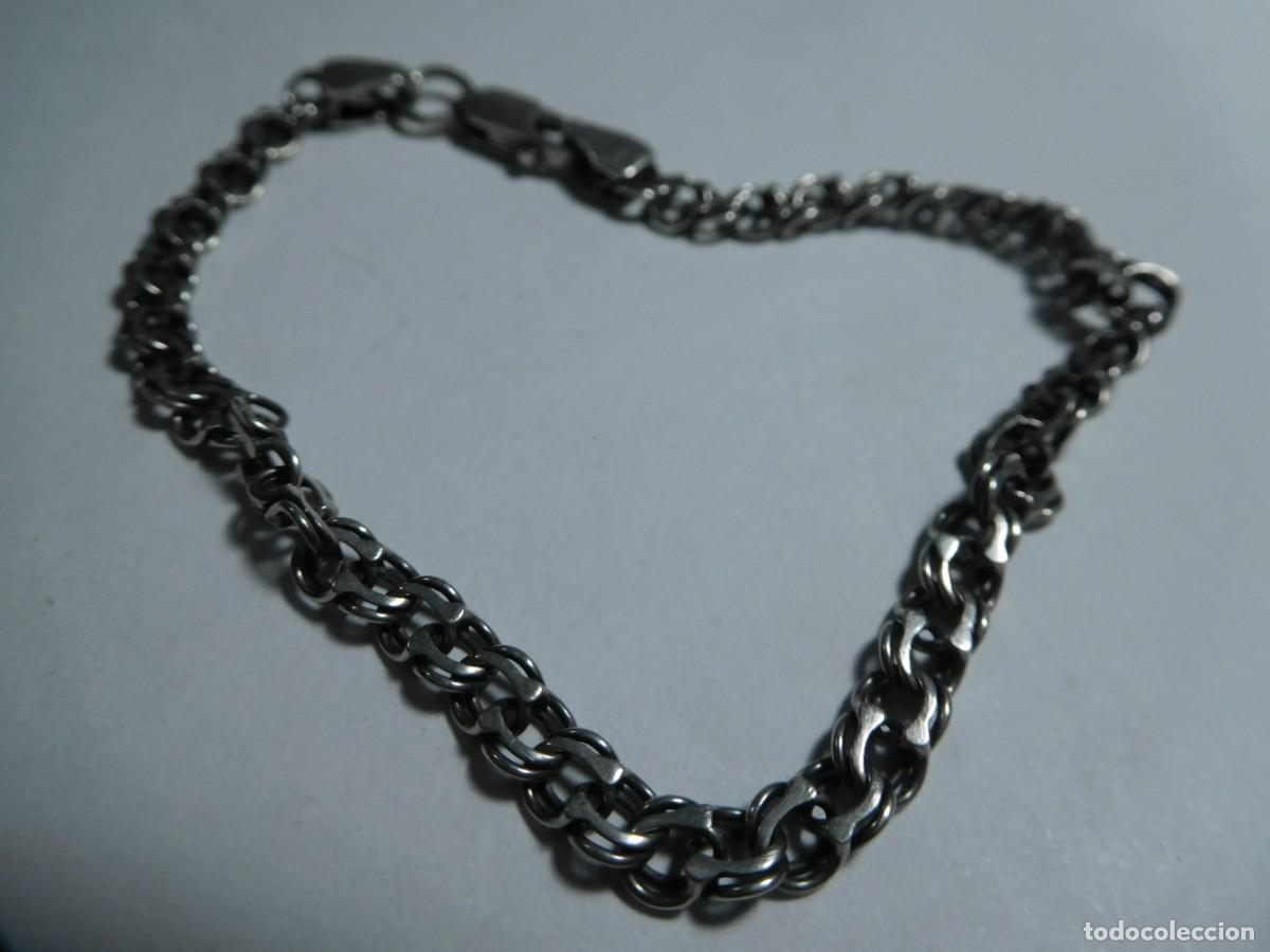 Joyeria: Pulsera ajustable de acero inoxidable, deslumbrante
