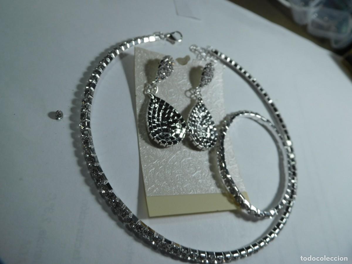Joyeria: Precioso conjunto de acero inoxidable, destellante, elegante